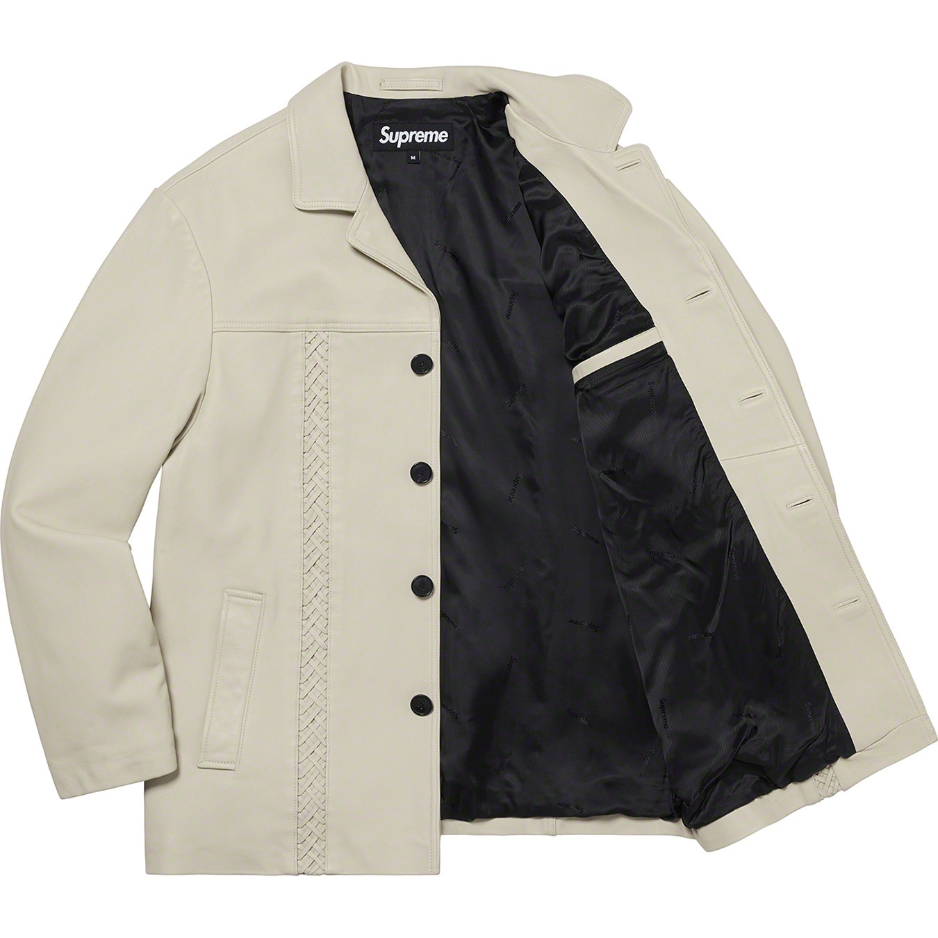 Braided Leather Overcoat view 4